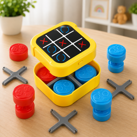 5-in-1 Touch Tic-Tac-Toe Puzzle Game for Kids