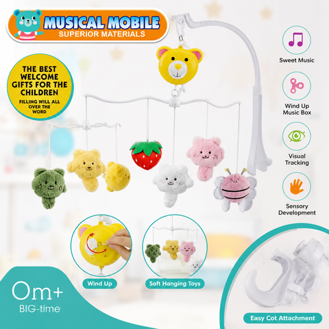 Sweet Baby Cuddles Musical Cot Mobile