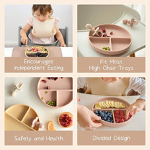 Silicone Suction Plate with Matching Utensils