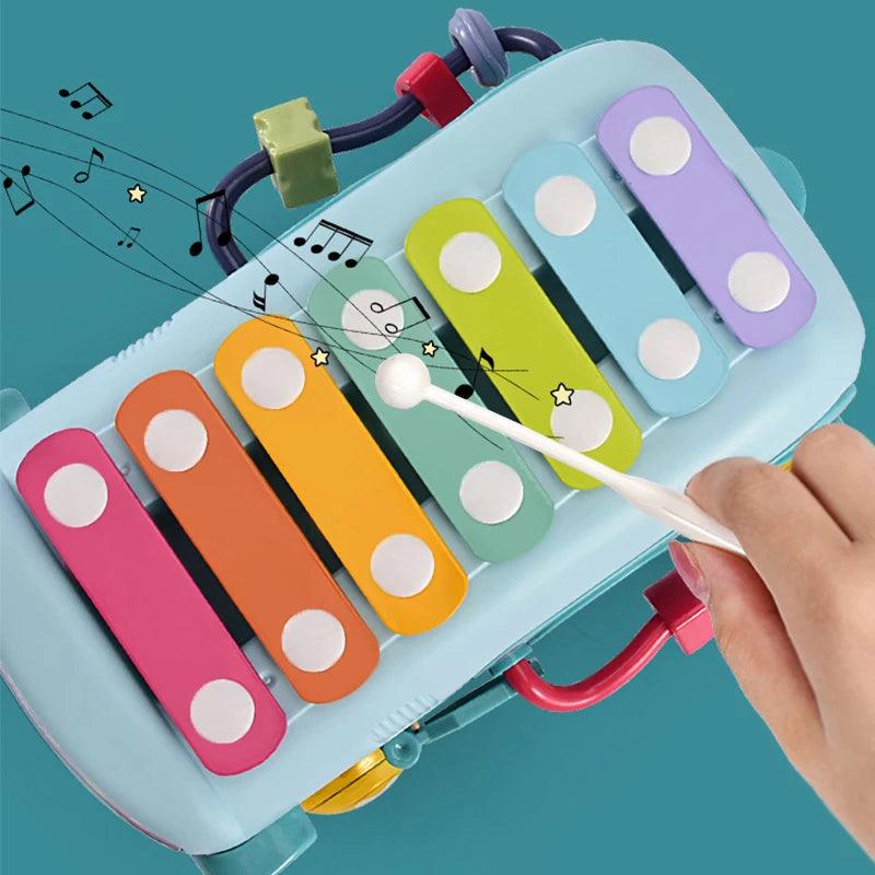 Montessori Cute Bear Baby Musical Bus Toy - KiddieWink - Gifts They'll Love