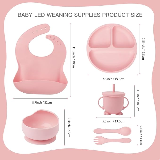 Multi-Piece Silicon Baby Dining Kit – image 6 – KiddieWink
