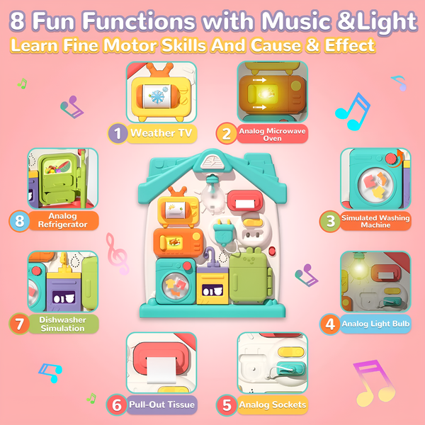 Lightning & Musical Early Learning Activity Board