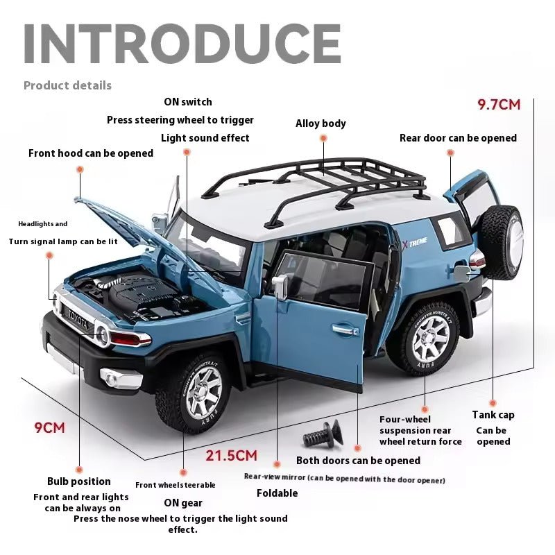 Diecast Model Toyota FJ Cruiser 1/24 - KiddieWink - Gifts They'll Love