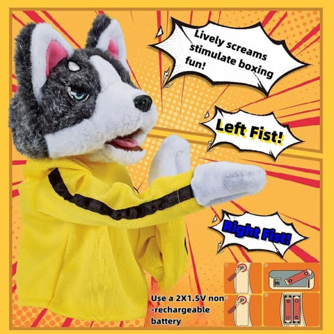 Funny Husky Boxing Hand Puppet - KiddieWink - Gifts They'll Love