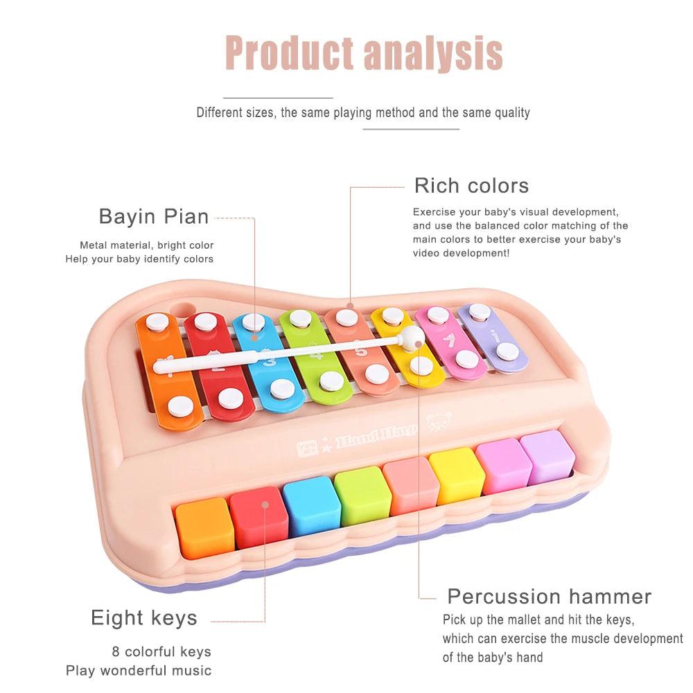 2 in 1 Baby Xylophone Piano Musical Toy For Kids - KiddieWink - Gifts They'll Love