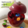 Educational Apple Storage Container Toy (12 PCS)