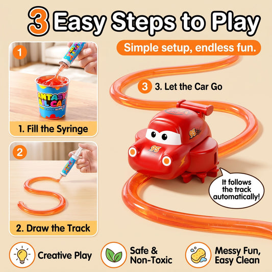 DIY Slime Track Automatic Race Car