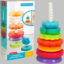 Rainbow Spin & Stack Rings – Fun Sensory Toy