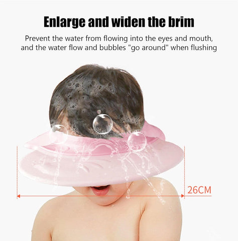 Adjustable Soft Silicone Baby Shampoo Bathing Cap