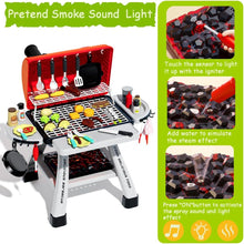 Kids BBQ Grill Set – 41 Pcs With Smoke & Lights