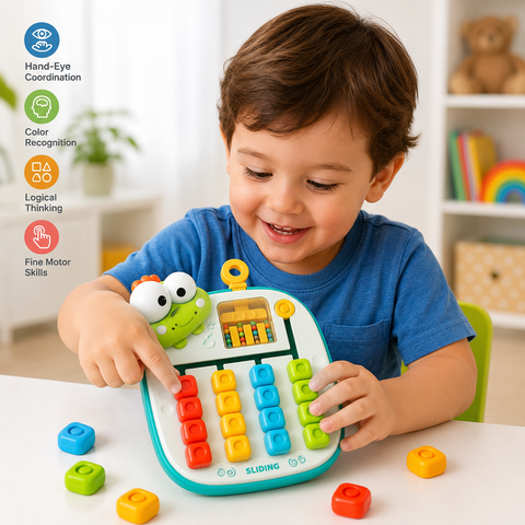 Interactive Duck Color Matching & Sliding Puzzle Toy For Kids