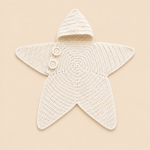 Baby Star Suit | Soft Crochet Baby Outfit 0–6 Months
