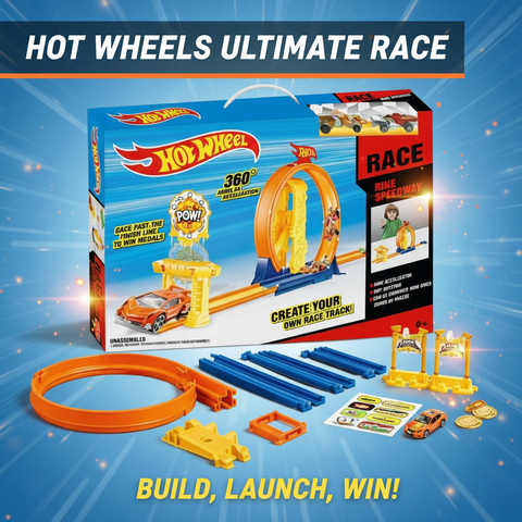 Hot wheels big 360 ° racing track for kids