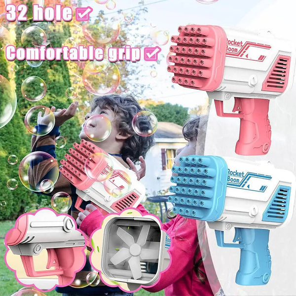 Bazooka Bubble Machine Gun For Kids(32 Holes)