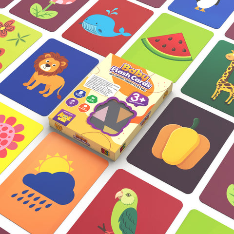 High Contrast Sensory Flash Cards – Boost Your Newborn's Brain Development from Day 1