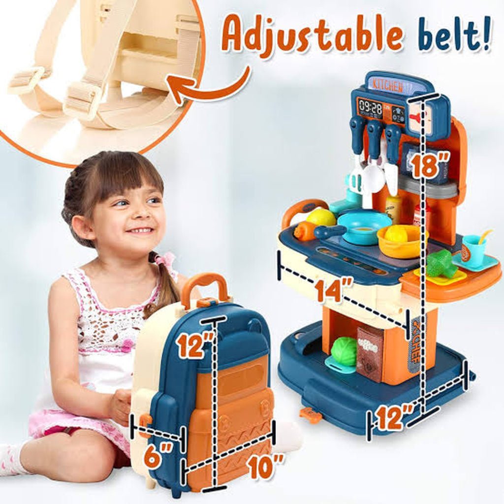 Little Chef Backpack Kitchen – Cook Anywhere, Anytime - KiddieWink - Gifts They'll Love