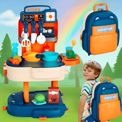 Little Chef Backpack Kitchen – Cook Anywhere, Anytime - KiddieWink - Gifts They'll Love
