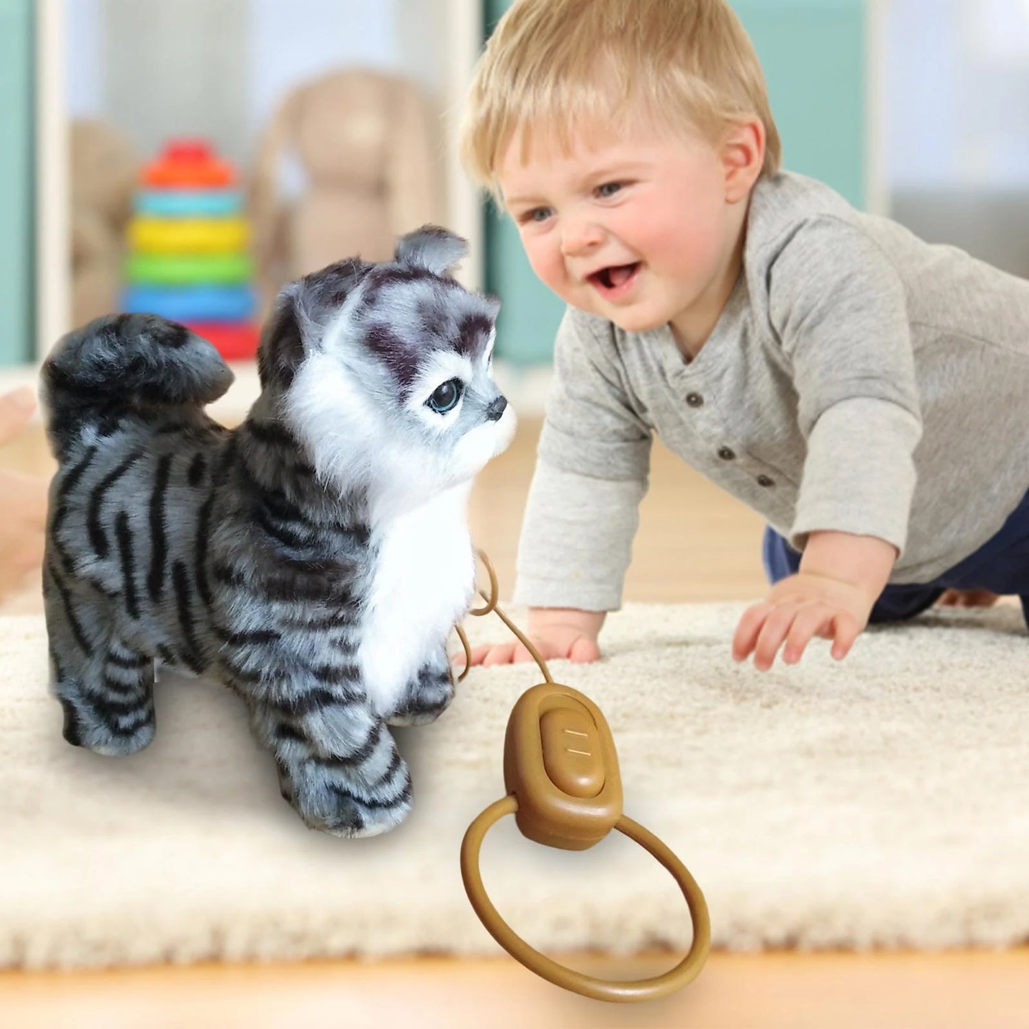 Musical Walking Cat Plush Toy With Remote - KiddieWink - Gifts They'll Love