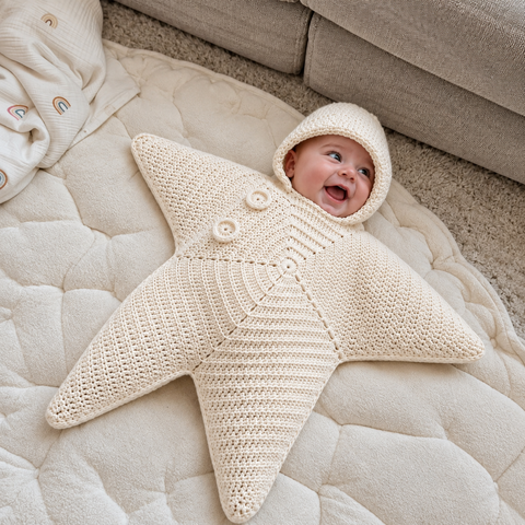 Baby Star Suit | Soft Crochet Baby Outfit 0–6 Months