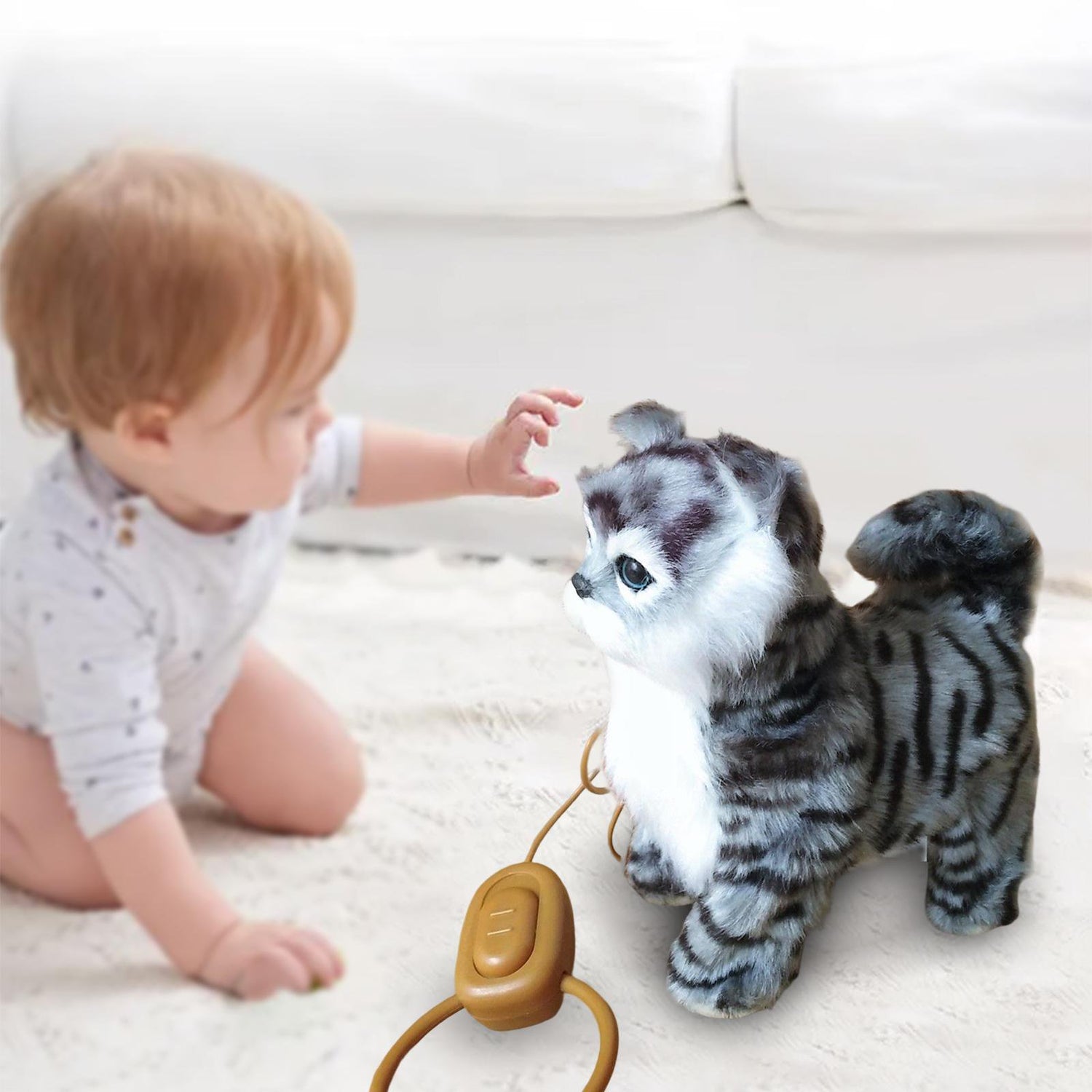 Musical Walking Cat Plush Toy With Remote - KiddieWink - Gifts They'll Love