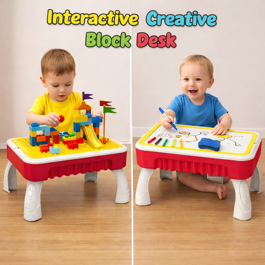 Interactive Creative Block Desk For Kids