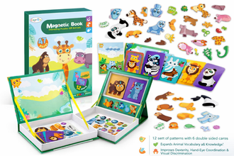 Magnetic Puzzle Book Safari Animals