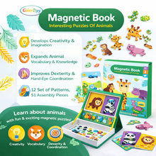 Magnetic Puzzle Book Safari Animals