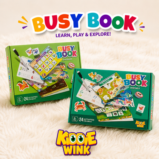 Interactive Dino & Animal Busy Book For Kids