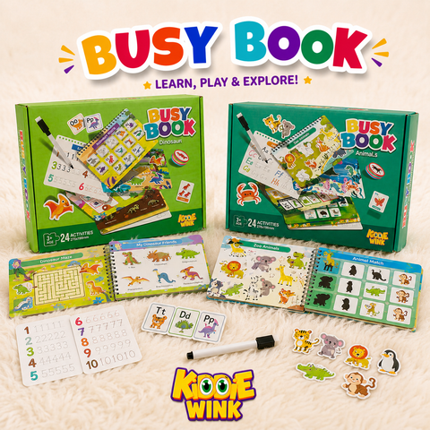 Interactive Dino & Animal Busy Book For Kids