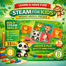 Steam Mosaic Activity Puzzles For Kids