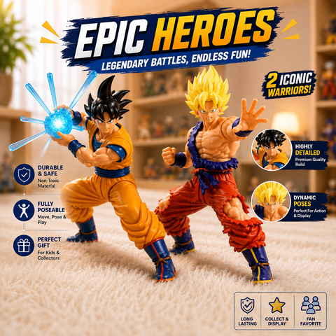 Son Goku Figure & Super Saiyan Goku Figure