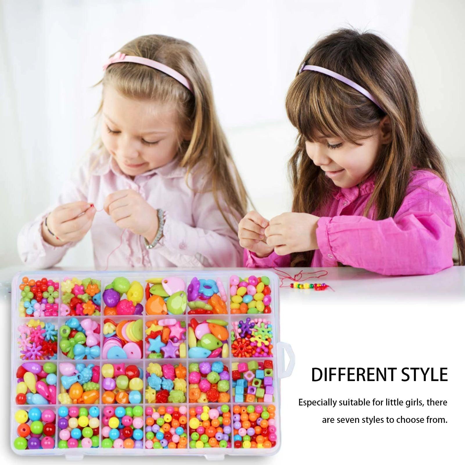 Bracelet Making Kit Beads Toys for Children DIY 24 Grid Handmade Making  Puzzles Beads for Girls