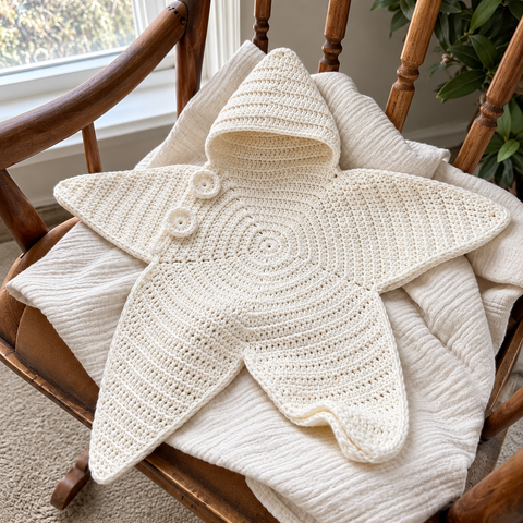 Baby Star Suit | Soft Crochet Baby Outfit 0–6 Months