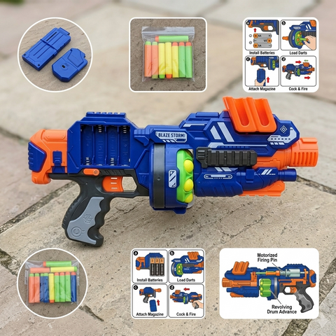 Blaze Storm Tactical Soft Bullet Blaster Toy Gun