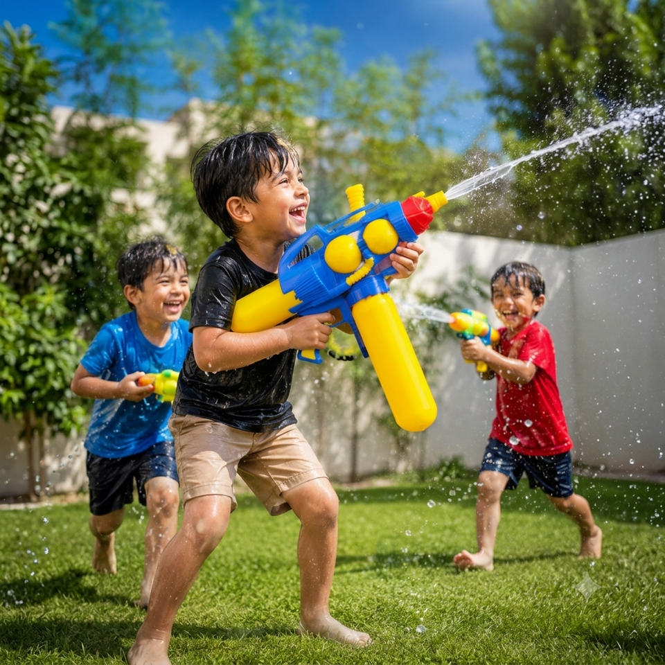 Ocean Wave Aqua Storm Water Blaster Gun – image 1 – KiddieWink