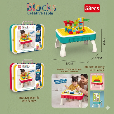 Interactive Creative Block Desk For Kids
