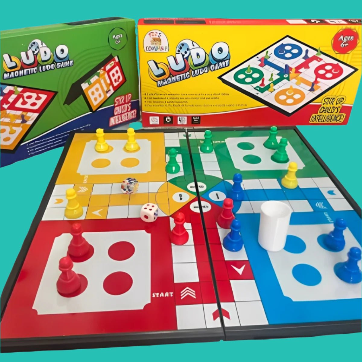 Ludo Game Board Magnetic High Quality Game Board - KiddieWink - Gifts They'll Love