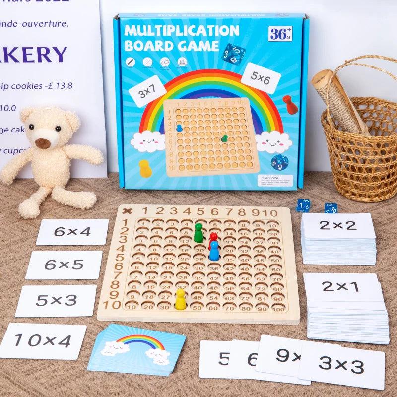 Multiplication Wooden Educational Board - KiddieWink - Gifts They'll Love