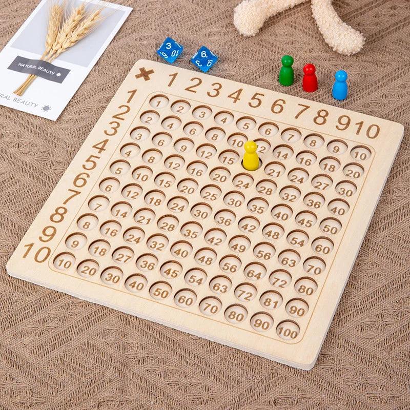 Multiplication Wooden Educational Board - KiddieWink - Gifts They'll Love
