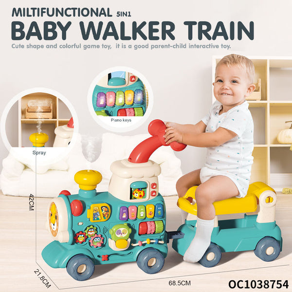 5-in-1 Baby Walker, Ride & Playset