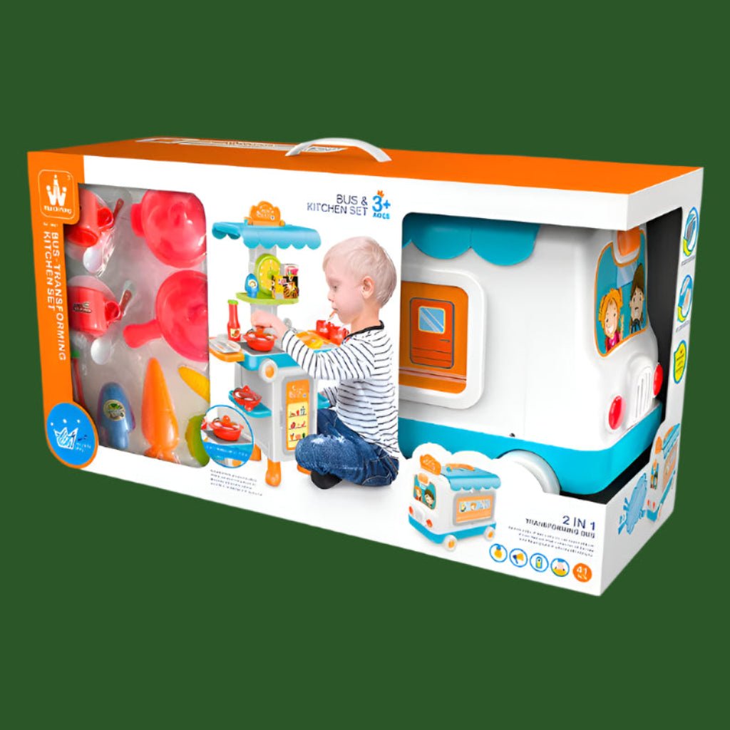 2 - in - 1 Transforming Kitchen Playset – Double the Fun, Double the Play - KiddieWink - Gifts They'll Love