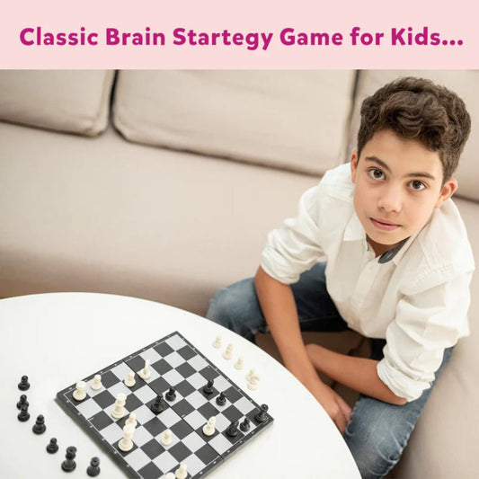 Magnetic Chess Set – 12.5'' Foldable Board for All Ages - KiddieWink - Gifts They'll Love