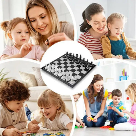 Magnetic Chess Set – 12.5'' Foldable Board for All Ages - KiddieWink - Gifts They'll Love