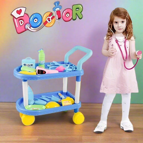 Little Doctor On Wheels – Kids Medical Play Cart