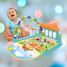 3-in-1 Baby Play Piano Gym Mat Fitness Rack Rattle Toy