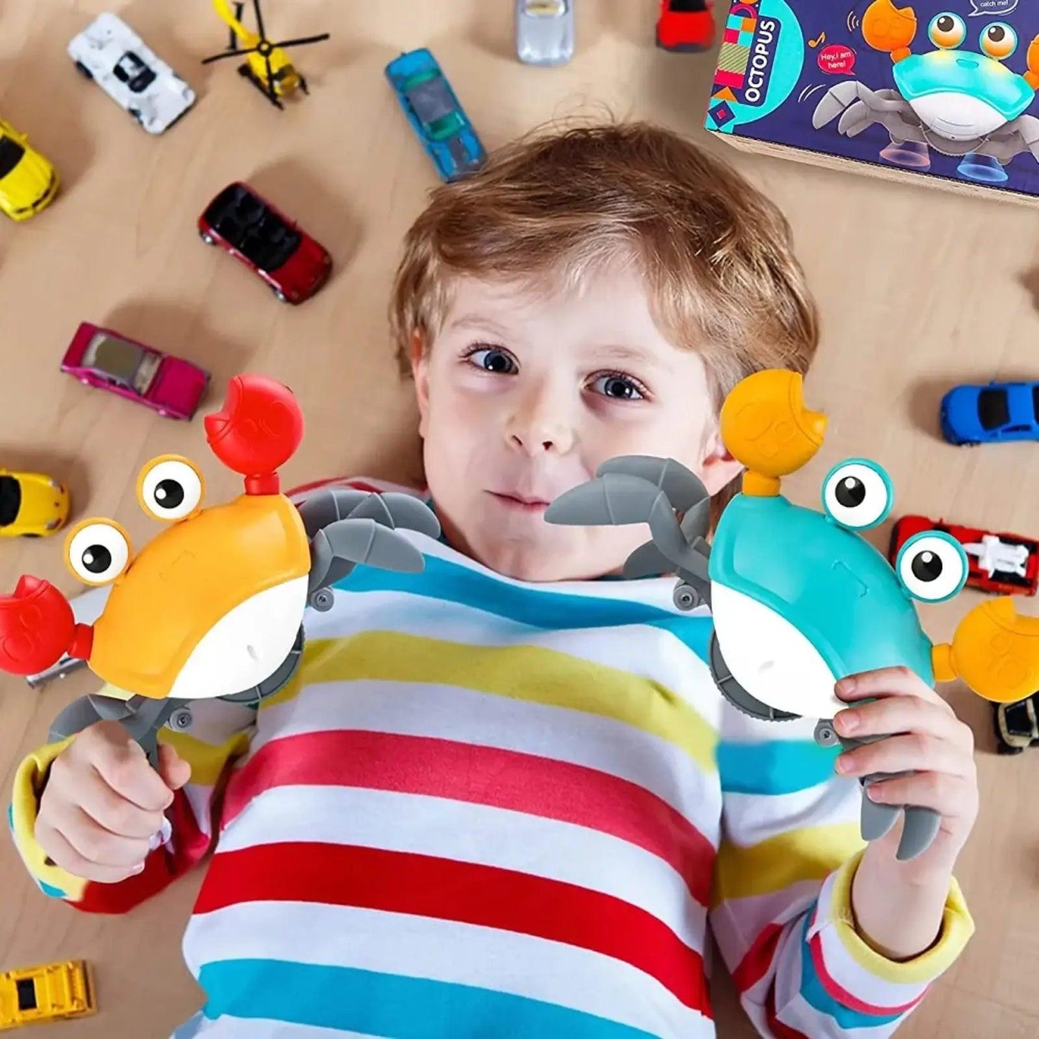 Interactive Musical & Sensor Crawling Crab - KiddieWink - Gifts They'll Love