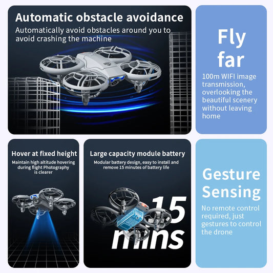 2.4G  Mini RC Drone Toy with LED Lights