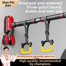 Adjustable Indoor Pull-Up Bar With Gymnastics Rings Set