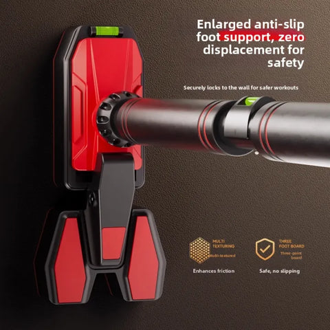 Adjustable Indoor Pull-Up Bar With Gymnastics Rings Set