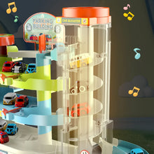 Car Track Parking Building Set